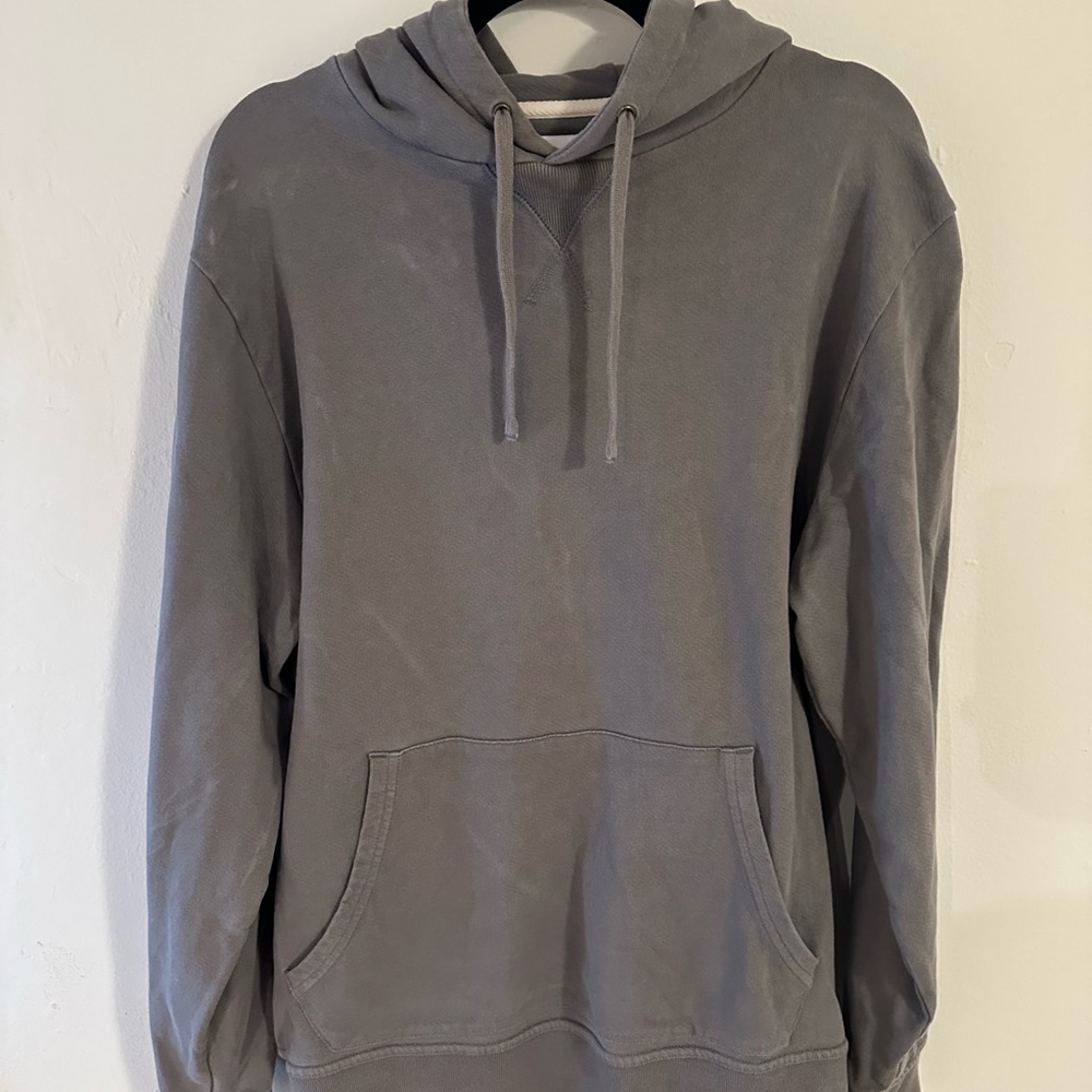 Gray Men’s Pullover Hoodie | Size L | Cozy Casual Sweatshirt